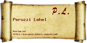 Peruzzi Lehel névjegykártya